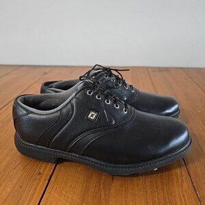 FootJoy FJ Originals Golf Shoes Mens 8 Wide Black Leather Soft Spike 45331 *Read